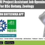 CSIR-NEERI Jobs Project Assistant