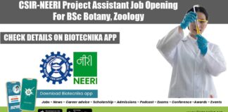CSIR-NEERI Jobs Project Assistant