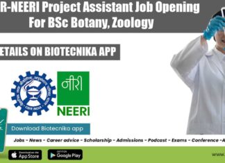 CSIR-NEERI Jobs Project Assistant