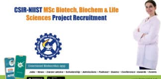 CSIR-NIIST Project Associate Vacancy