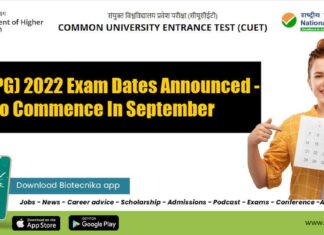 CUET PG Exam Dates Announced - To Commence In September