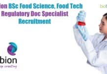 Corbion BSc Food Science, Food Tech Regulatory Doc Specialist Recruitment Corbion Food Science Jobs