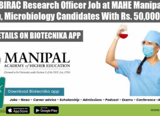 Manipal Research Officer Job