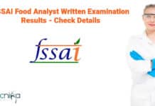 FSSAI Exam Results 2022