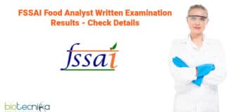 FSSAI Exam Results 2022