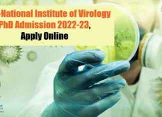 ICMR-NIV PhD Admission 2022-23