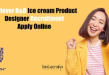 Unilever R&D Ice cream Product Designer Recruitment – Apply Online Unilever R&D Food Science