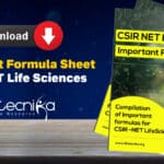 CSIR NET Formula Sheet