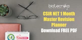 CSIR NET Study Planner