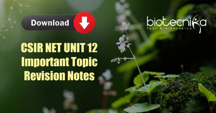 CSIR UNIT 12 Notes