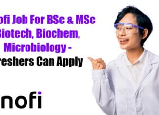 Freshers BSc Biotech Job