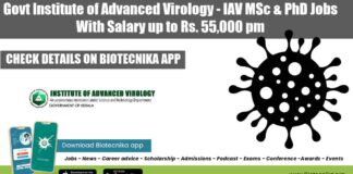 Govt IAV Project Jobs