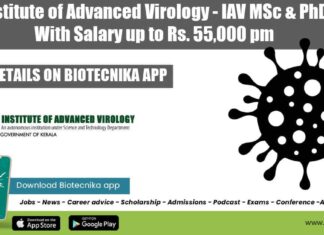 Govt IAV Project Jobs