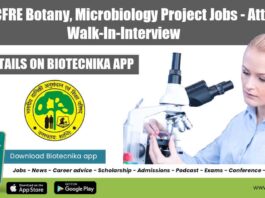 Govt ICFRE Project Jobs