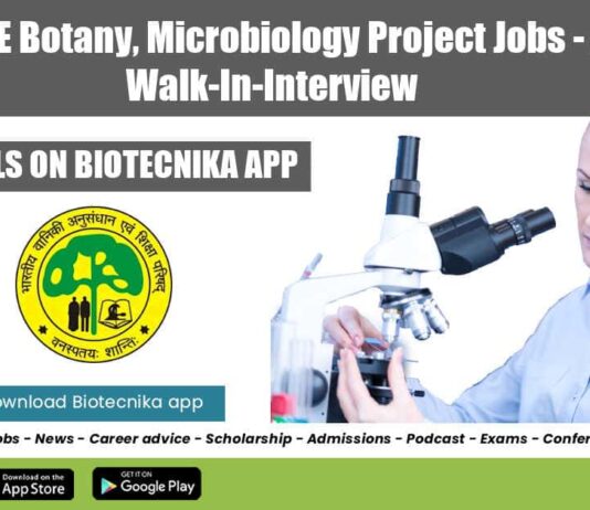 Govt ICFRE Project Jobs