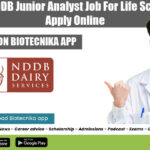 Govt NDDB Junior Analyst Job For Life Sciences, Apply Online Govt NDDB Analyst Vacancy