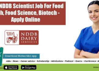 Govt NDDB Scientist Vacancy