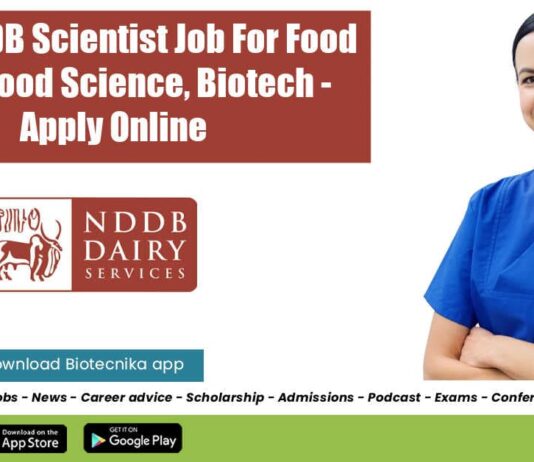 Govt NDDB Scientist Vacancy