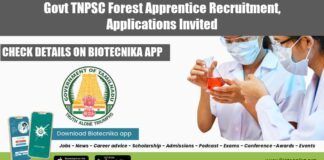 Govt TNPSC Forest Apprentice