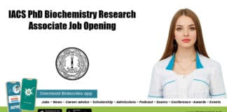 IACS PhD Biochemistry Research