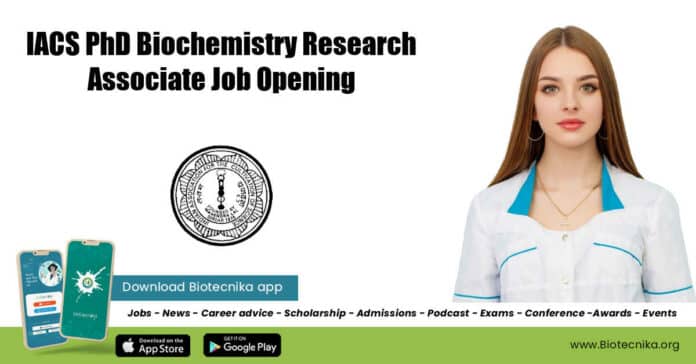 IACS PhD Biochemistry Research