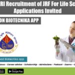 ICAR-IARI Recruitment of JRF For Life Sciences, Applications Invited IARI JRF Post 2022