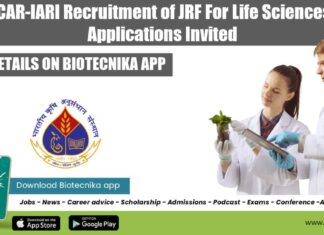 IARI JRF Post 2022