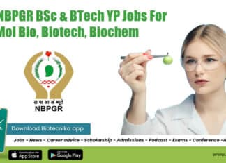 ICAR-NBPGR Young Professional Job