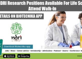 ICAR-NDRI Research Positions