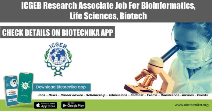 ICGEB Associate Vacancy 2022