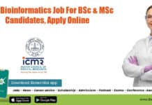 ICMR Bioinformatics Job For BSc & MSc Candidates, Apply Online ICMR Bioinformatics Job For