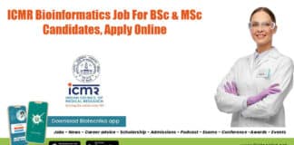 ICMR Bioinformatics Job For