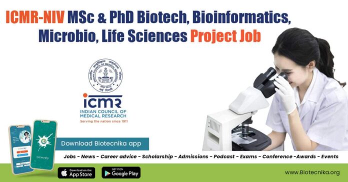 ICMR-NIV Pune Jobs