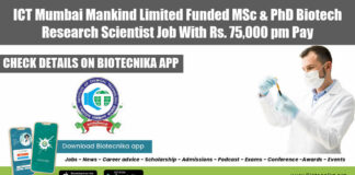 ICT Mumbai Vacancy 2022 New
