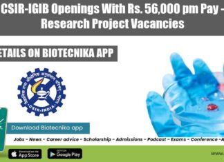 IGIB Research Jobs 2022