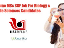 IISER Pune Biology SRF