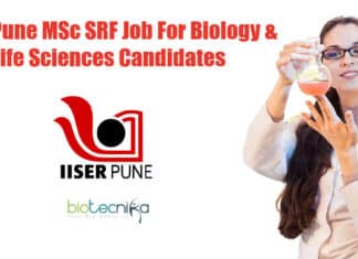 IISER Pune Biology SRF