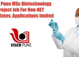 IISER Pune Opening 2022