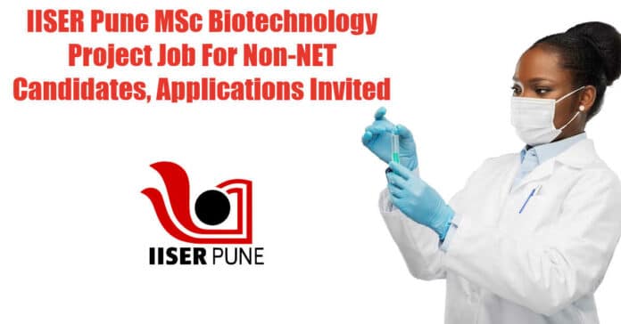 IISER Pune Opening 2022
