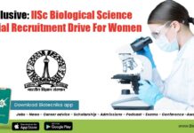 IISc Recruitment Drive