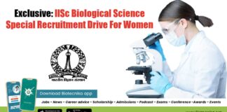 IISc Recruitment Drive
