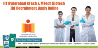 IIT Hyderabad Biotech JRF
