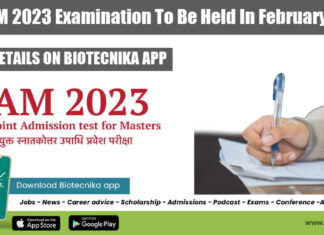 IIT JAM 2023 Date