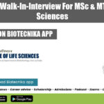 Govt ILS Walk-In-Interview For MSc & MTech Life Sciences ILS Project 2022 Job