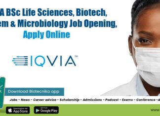 IQVIA BSc Job Opening