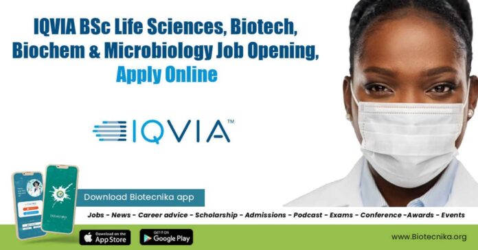 IQVIA BSc Job Opening