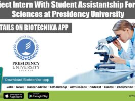 Life Sciences Project Internship