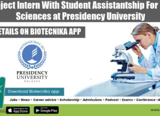 Life Sciences Project Internship