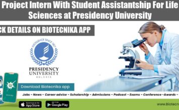 Life Sciences Project Internship