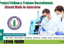 NABI Project Fellow & Trainee Recruitment – Attend Walk-In-Interview NABI Project & Trainee